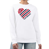 St. Louis Cardinals G-III 4Her by Carl Banks Women's Heart Logo Fleece Pullover Sweatshirt Sale