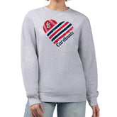 St. Louis Cardinals G-III 4Her by Carl Banks Women's Heart Logo Fleece Pullover Sweatshirt Lifestyle
