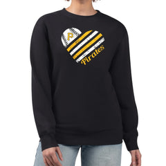 Pittsburgh Pirates G-III 4Her by Carl Banks Women's Heart Logo Fleece Pullover Sweatshirt Near Me