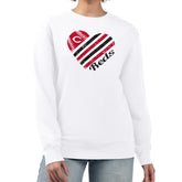 Cincinnati Reds G-III 4Her by Carl Banks Women's Heart Logo Fleece Pullover Sweatshirt Online
