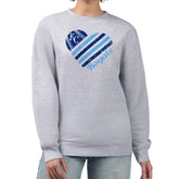 Kansas City Royals G-III 4Her by Carl Banks Women's Heart Logo Fleece Pullover Sweatshirt for sale
