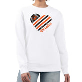 Baltimore Orioles G-III 4Her by Carl Banks Women's Heart Logo Fleece Pullover Sweatshirt Clearance
