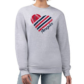 Los Angeles Angels G-III 4Her by Carl Banks Women's Heart Logo Fleece Pullover Sweatshirt Online
