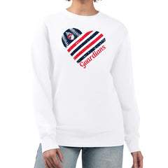 Cleveland Guardians G-III 4Her by Carl Banks Women's Heart Logo Fleece Pullover Sweatshirt Sale