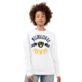 Milwaukee Brewers G-III 4Her by Carl Banks Women's Team Logo Fleece Pullover Sweatshirt On Sale