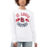 St. Louis Cardinals G-III 4Her by Carl Banks Women's Team Logo Fleece Pullover Sweatshirt Clearance