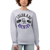 Colorado Rockies G-III 4Her by Carl Banks Women's Team Logo Fleece Pullover Sweatshirt Clearance