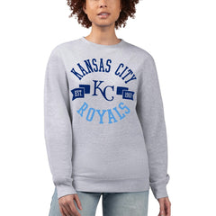 Kansas City Royals G-III 4Her by Carl Banks Women's Team Logo Fleece Pullover Sweatshirt On Sale