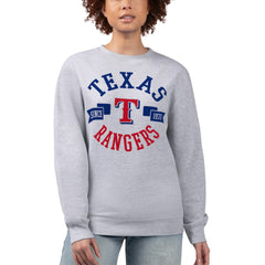 Texas Rangers G-III 4Her by Carl Banks Women's Team Logo Fleece Pullover Sweatshirt discount