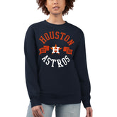 Houston Astros G-III 4Her by Carl Banks Women's Team Logo Fleece Pullover Sweatshirt Online