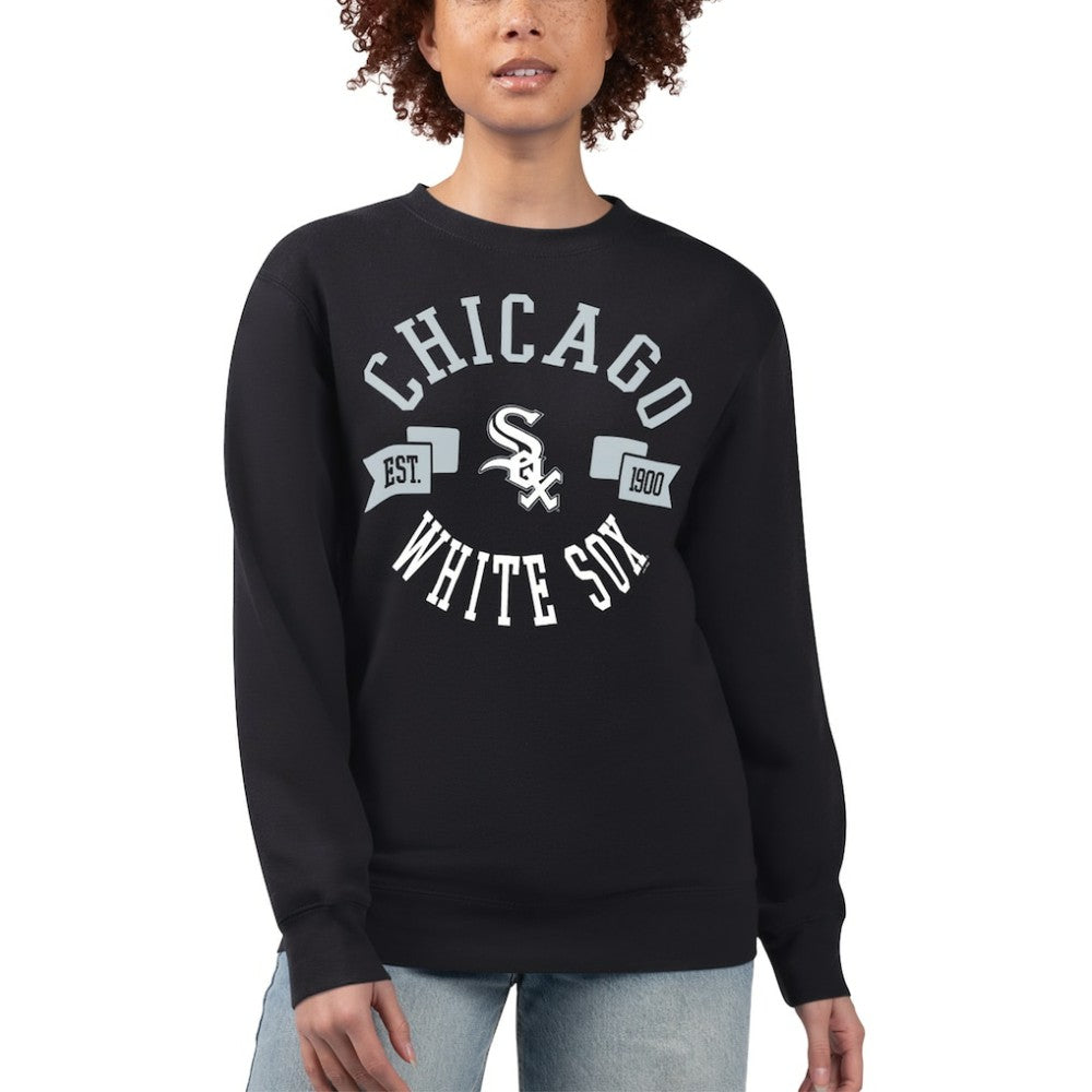 Chicago White Sox G-III 4Her by Carl Banks Women's Team Logo Fleece Pullover Sweatshirt for sale