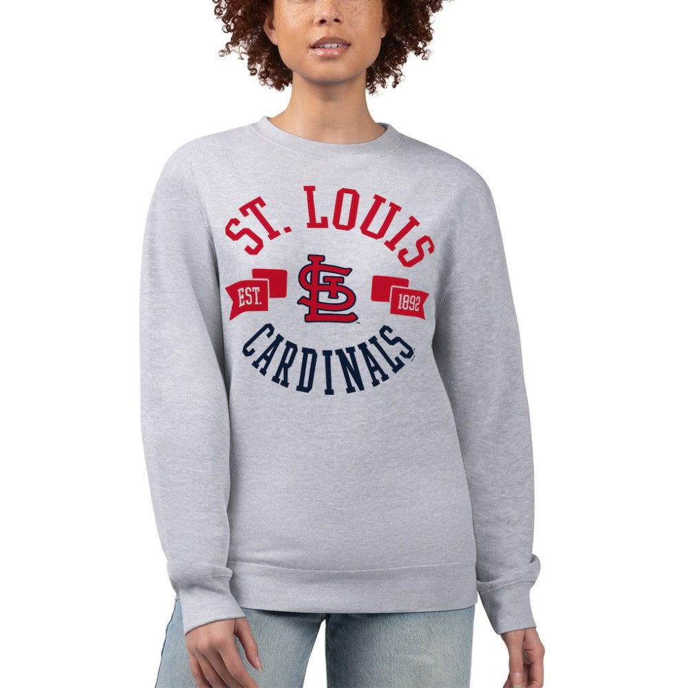 St. Louis Cardinals G-III 4Her by Carl Banks Women's Team Logo Fleece Pullover Sweatshirt for sale