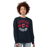 Cleveland Guardians G-III 4Her by Carl Banks Women's Team Logo Fleece Pullover Sweatshirt Clearance
