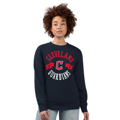 Cleveland Guardians G-III 4Her by Carl Banks Women's Team Logo Fleece Pullover Sweatshirt Clearance