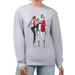 Cincinnati Reds G-III 4Her by Carl Banks Women's Baseball Girls Fleece Pullover Sweatshirt On Sale