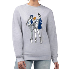 Los Angeles Dodgers G-III 4Her by Carl Banks Women's Baseball Girls Fleece Pullover Sweatshirt for sale