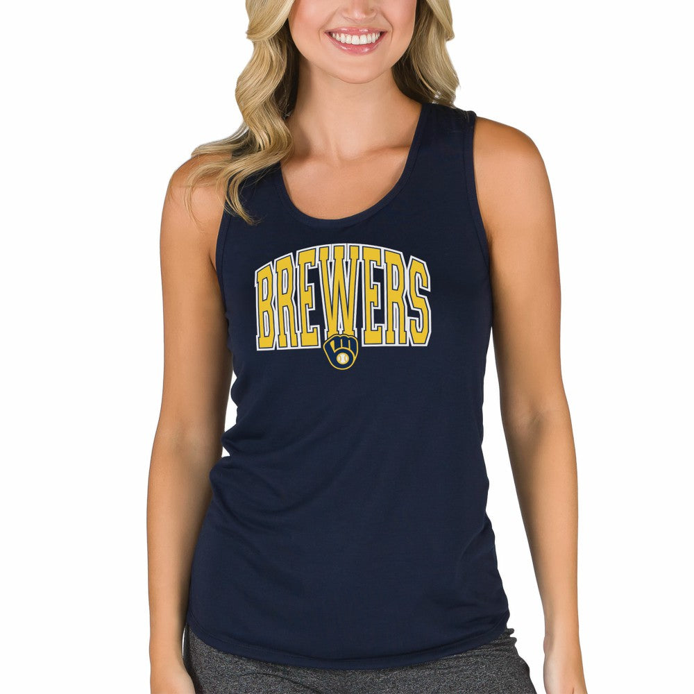 Milwaukee Brewers Concepts Sport Women's Marathon Racerback Tank Top On Sale