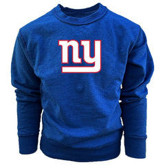 New York Giants Wes & Willy Youth Reversible Fleece Pullover Sweatshirt Royal - NFL