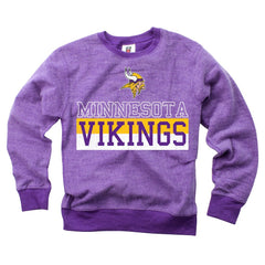 Minnesota Vikings Wes & Willy Youth Reversible Fleece Pullover Sweatshirt Purple - NFL
