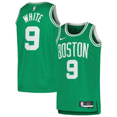 Nike - Derrick White Boston Celtics Unisex Swingman Jersey - Icon Edition - Kelly Green