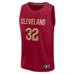 Fanatics - Dean Wade Cleveland Cavaliers Fast Break Player Jersey - Icon Editi- Wine