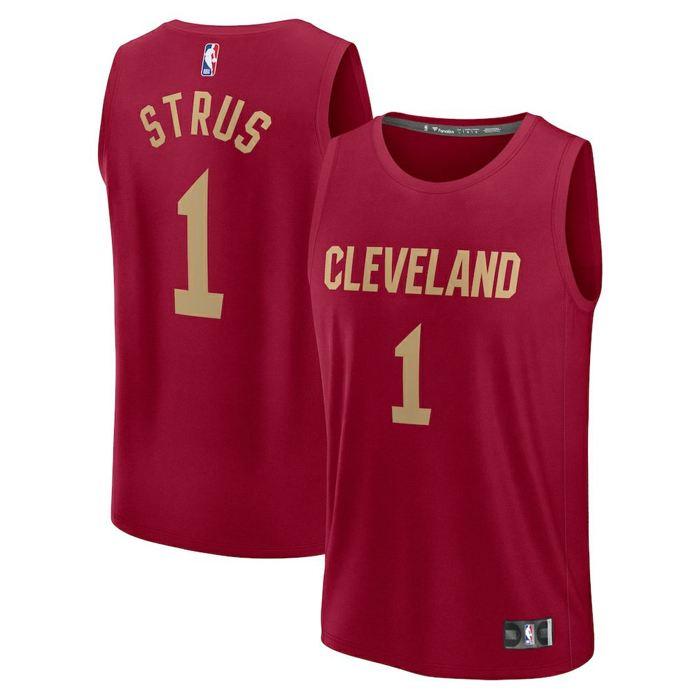 Fanatics - Max Strus Cleveland Cavaliers Fast Break Player Jersey - Icon Editi- Wine