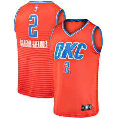 Fanatics - Shai Gilgeous-Alexander Oklahoma City Thunder Fast Break Player Jersey - Statement Edition - Orange