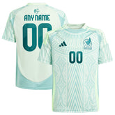 Adidas Mexico National Team Youth 2024 Away Replica Custom Jerseys - Green