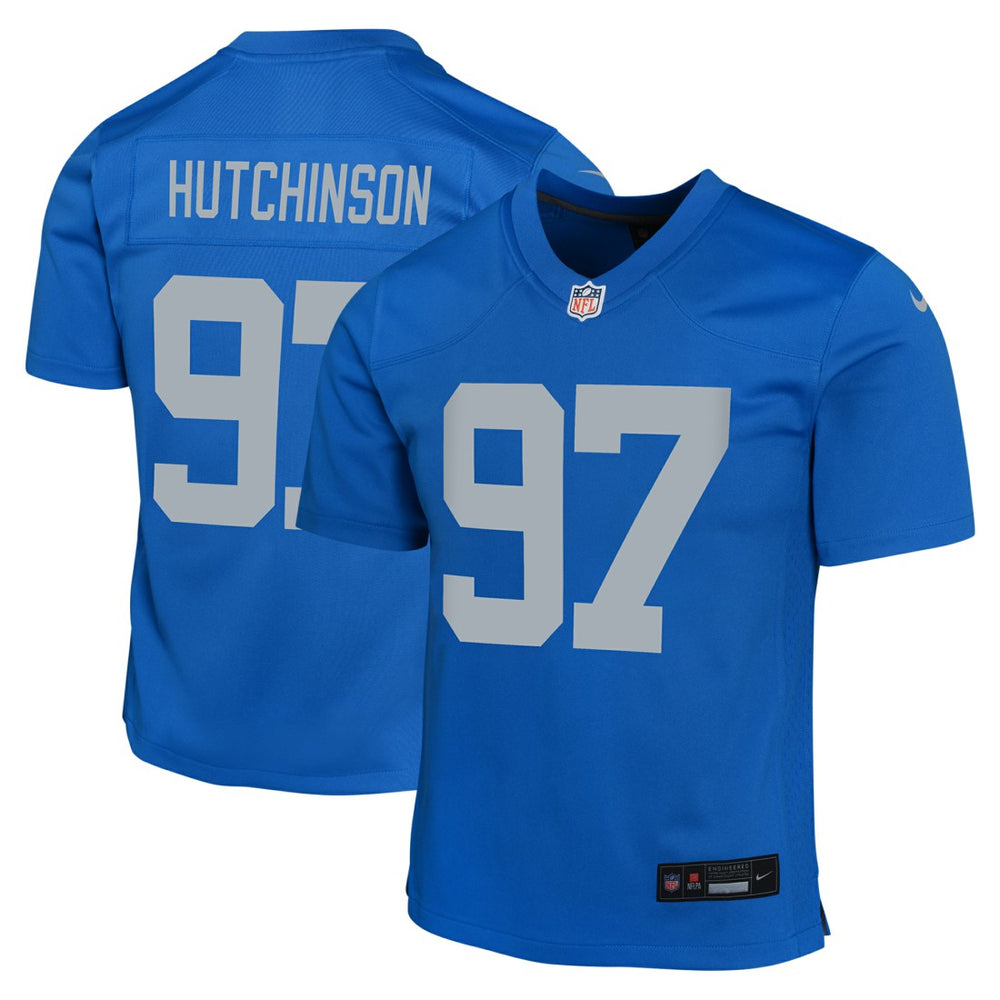 Aidan Hutchinson Detroit Lions Youth Game Jersey Blue - Nike