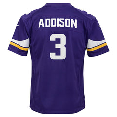 Jordan Addison Minnesota Vikings Youth Game Jersey Purple - Nike