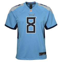 Will Levis Tennessee Titans Youth Game Jersey Light Blue - Nike