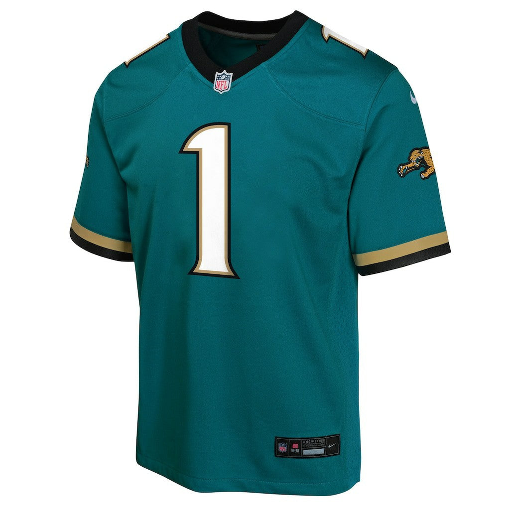 Travis Etienne Jacksonville Jaguars Youth Game Jersey - Teal | NFL Jerseys
