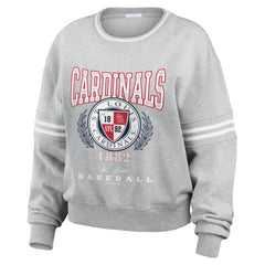 St. Louis Cardinals WEAR by Erin Andrews Women's Domestic Crest Pullover Sweatshirt discount