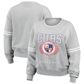 Chicago Cubs WEAR by Erin Andrews Women's Domestic Crest Pullover Sweatshirt Online
