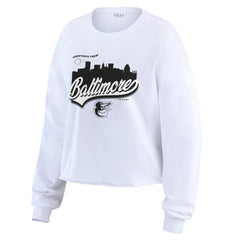Baltimore Orioles WEAR by Erin Andrews Women's Domestic Postcard Long Sleeve T-Shirt Clearance
