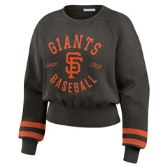 San Francisco Giants WEAR by Erin Andrews Women's Vintage Washed Cropped Pullover Sweatshirt Near Me