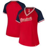 St. Louis Cardinals Profile Women's Plus Size Crossover V-Neck T-Shirt discount