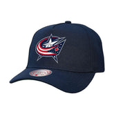 Columbus Blue Jackets - Mitchell & Ness Core Team Ground Pro Adjustable Hat Navy