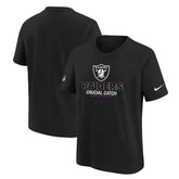 Las Vegas Raiders Youth 2024 NFL Crucial Catch T-Shirt Black - Nike
