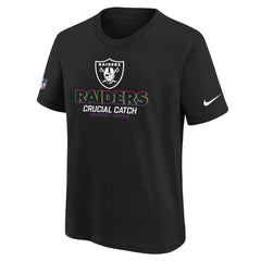Las Vegas Raiders Youth 2024 NFL Crucial Catch T-Shirt Black - Nike