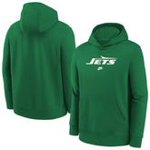New York Jets Youth Rewind Club Fleece Pullover Hoodie Kelly Green - Nike