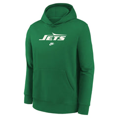New York Jets Youth Rewind Club Fleece Pullover Hoodie Kelly Green - Nike