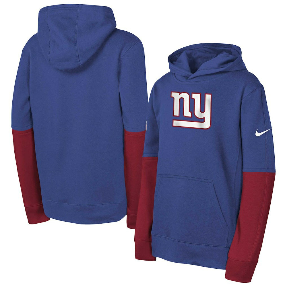 New York Giants Youth Club Pullover Hoodie Royal - Nike