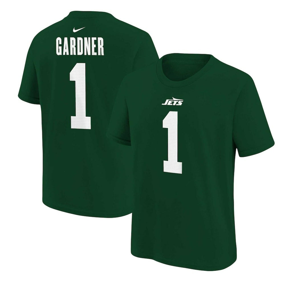 Ahmad Sauce Gardner New York Jets Youth Player Name & Number T-Shirt Green - Nike