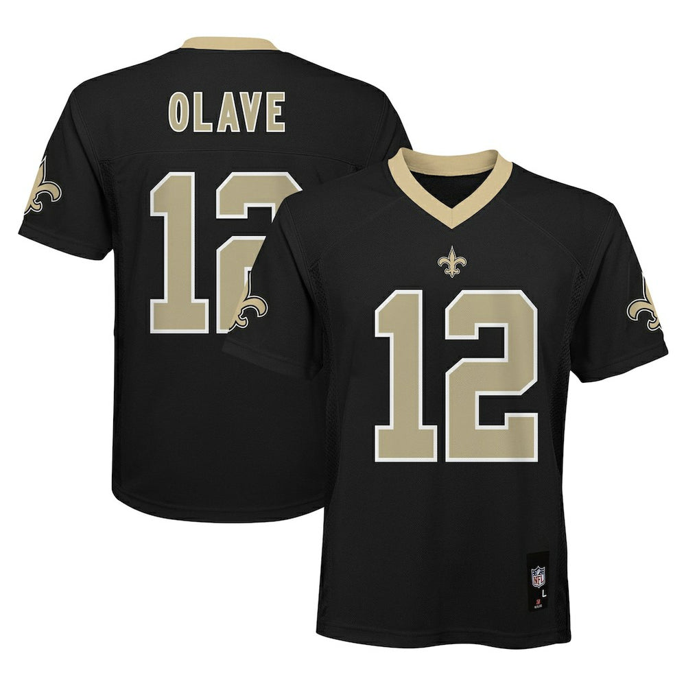 Chris Olave New Orleans Saints Youth Replica Player Jersey Black - NFL