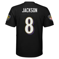 Lamar Jackson Baltimore Ravens Preschool Replica Player Jersey Black - NFL