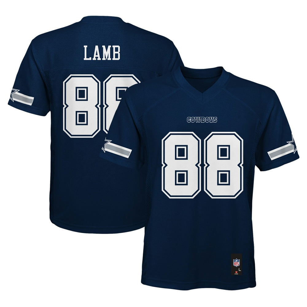 CeeDee Lamb Dallas Cowboys Youth Replica Player Jersey Navy - NFL
