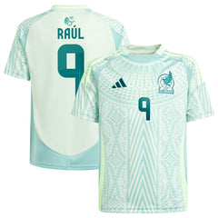 Adidas Raul Jimenez Mexico National Team Youth 2024 Away Replica Player Jerseys - Green