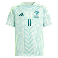 Adidas Santiago Giménez Mexico National Team Youth 2024 Away Replica Player Jerseys - Green
