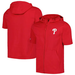 Philadelphia Phillies Levelwear Recruit Short Sleeve Full-Zip Hoodie Online